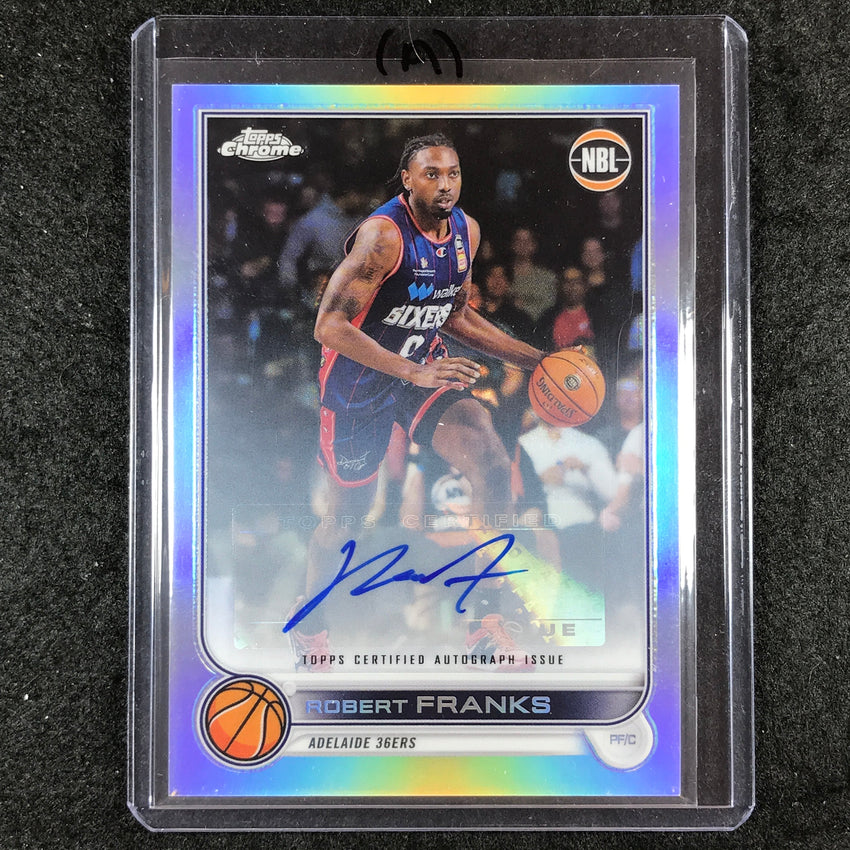 2022-23 Topps Chrome NBL ROBERT FRANKS Base Refractor Auto #4 (A)