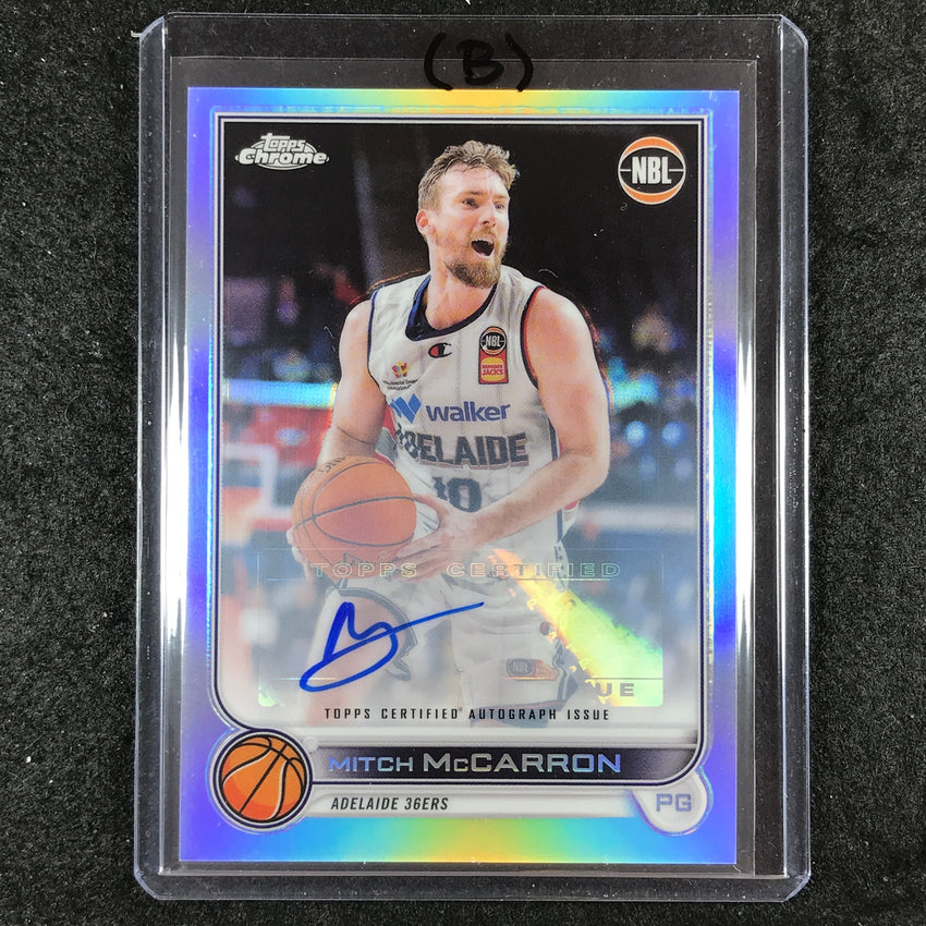 2022-23 Topps Chrome NBL MITCH MCCARRON Base Refractor Auto #8 (B)