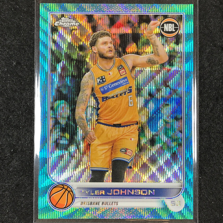 2022-23 Topps Chrome NBL TYLER JOHNSON Aqua Wave /199 #16