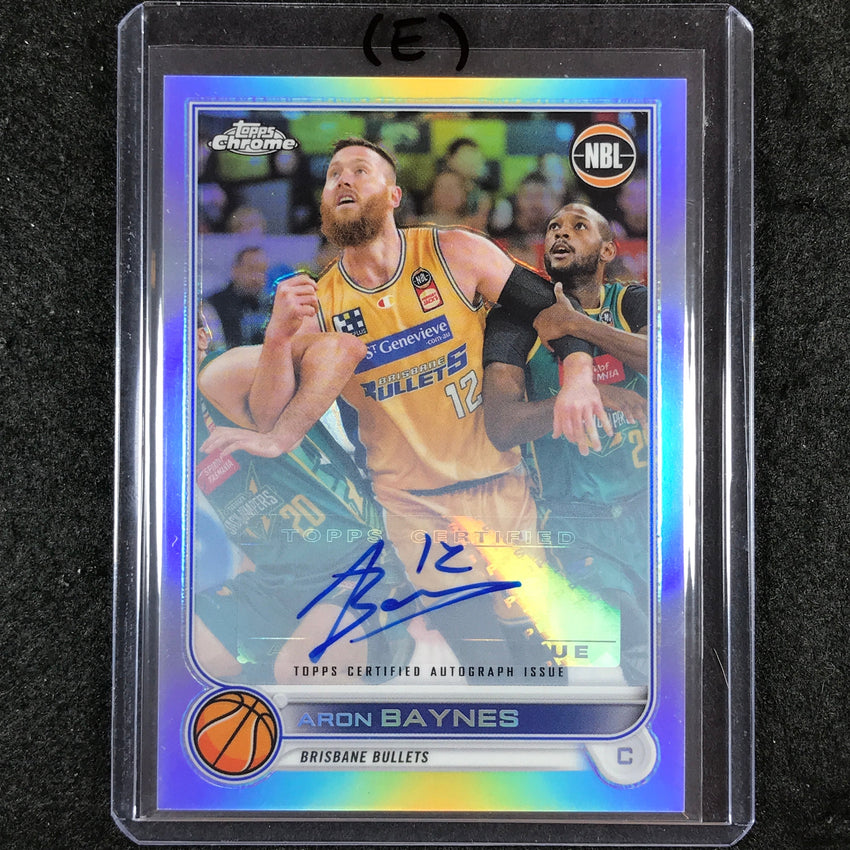 2022-23 Topps Chrome NBL ARON BAYNES Base Refractor Auto #11 (E)