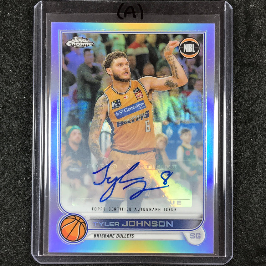 2022-23 Topps Chrome NBL TYLER JOHNSON Base Refractor Auto #16 (A)