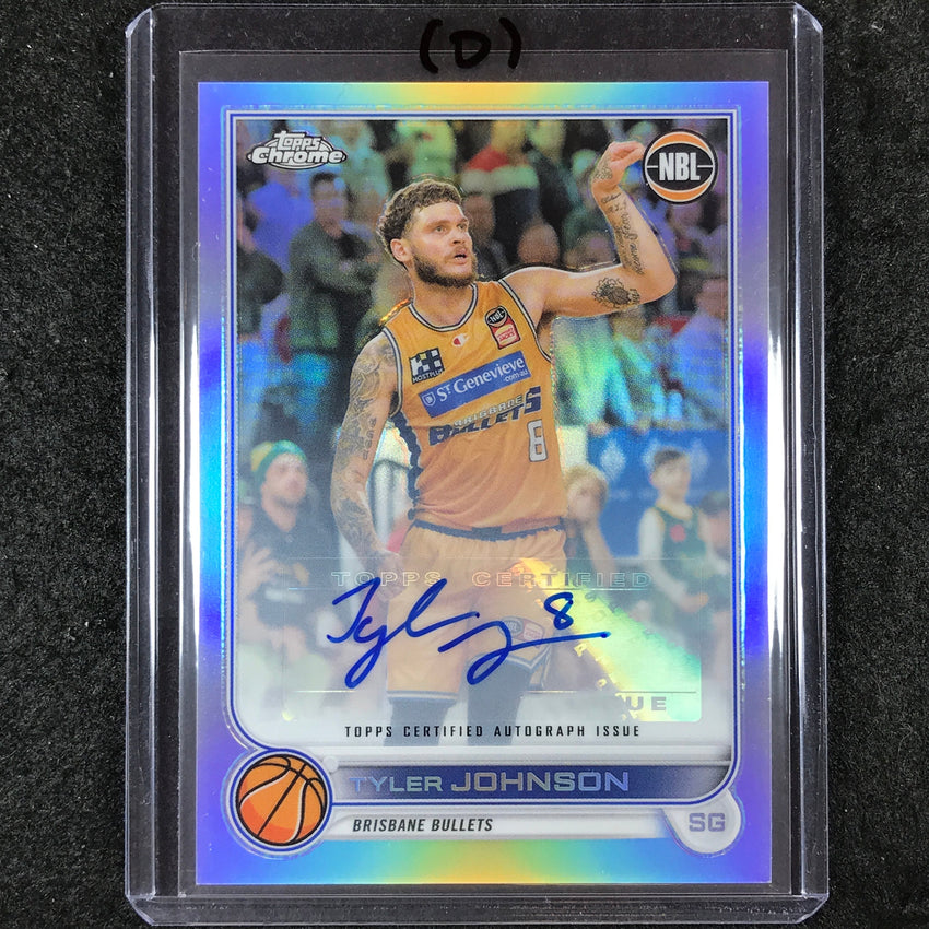 2022-23 Topps Chrome NBL TYLER JOHNSON Base Refractor Auto #16 (D)