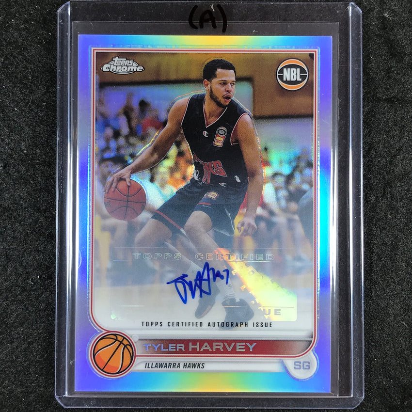 2022-23 Topps Chrome NBL TYLER HARVEY Base Refractor Auto #35 (A)