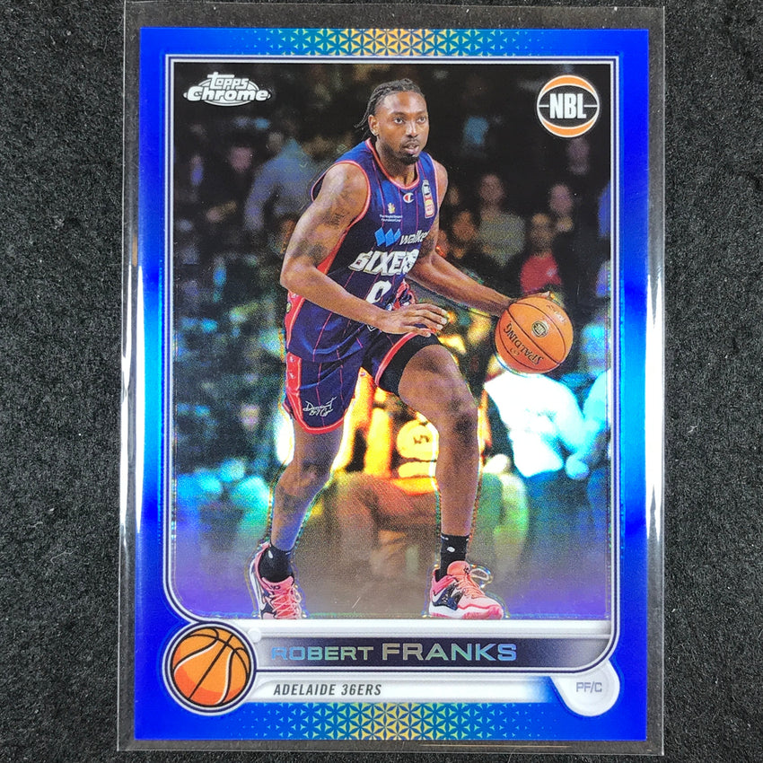 2022-23 Topps Chrome NBL ROBERT FRANKS Blue /75 #4