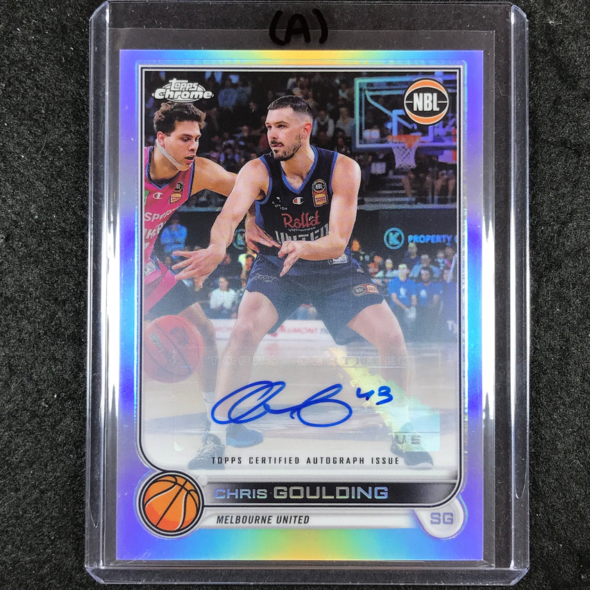 2022-23 Topps Chrome NBL CHRIS GOULDING Base Refractor Auto #43 (A)