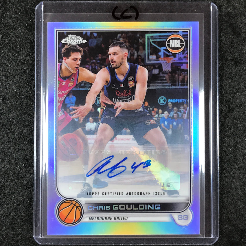 2022-23 Topps Chrome NBL CHRIS GOULDING Base Refractor Auto #43 (C)