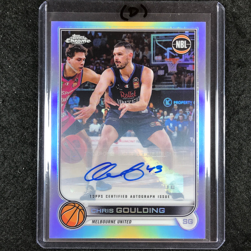 2022-23 Topps Chrome NBL CHRIS GOULDING Base Refractor Auto #43 (D)