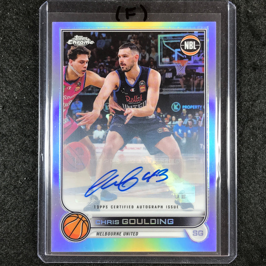 2022-23 Topps Chrome NBL CHRIS GOULDING Base Refractor Auto #43 (F)
