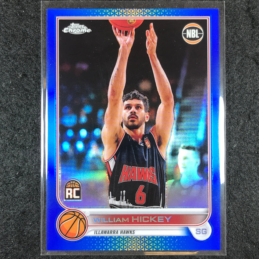 2022-23 Topps Chrome NBL WILLIAM HICKEY Rookie Blue /75 #34
