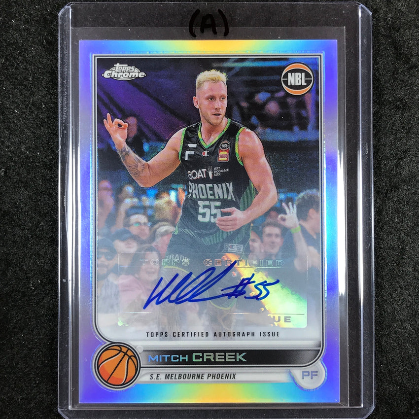 2022-23 Topps Chrome NBL MITCH CREEK Base Refractor Auto #74 (A)