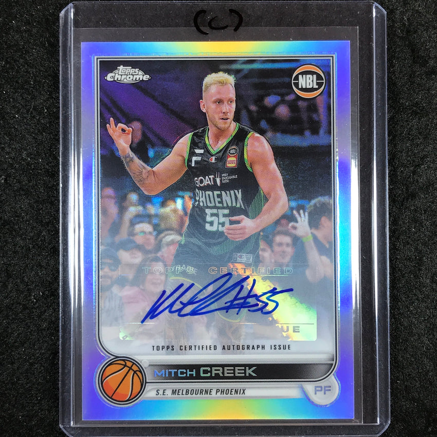 2022-23 Topps Chrome NBL MITCH CREEK Base Refractor Auto #74 (C)