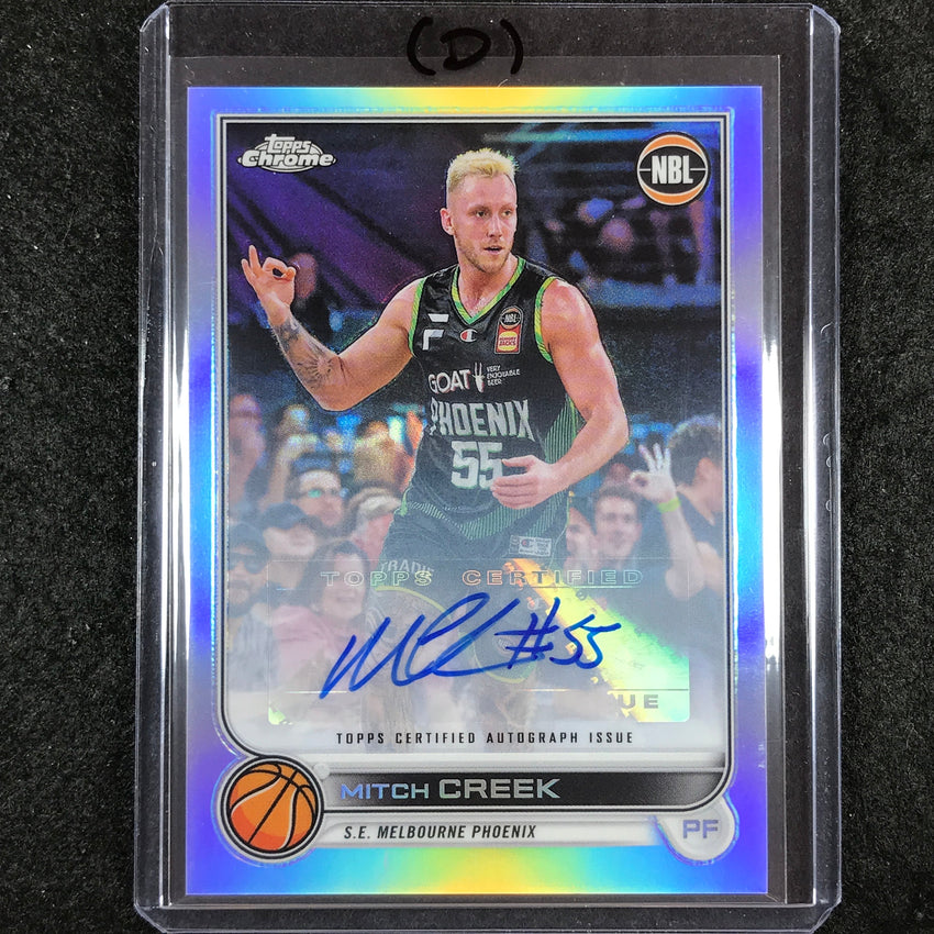 2022-23 Topps Chrome NBL MITCH CREEK Base Refractor Auto #74 (D)