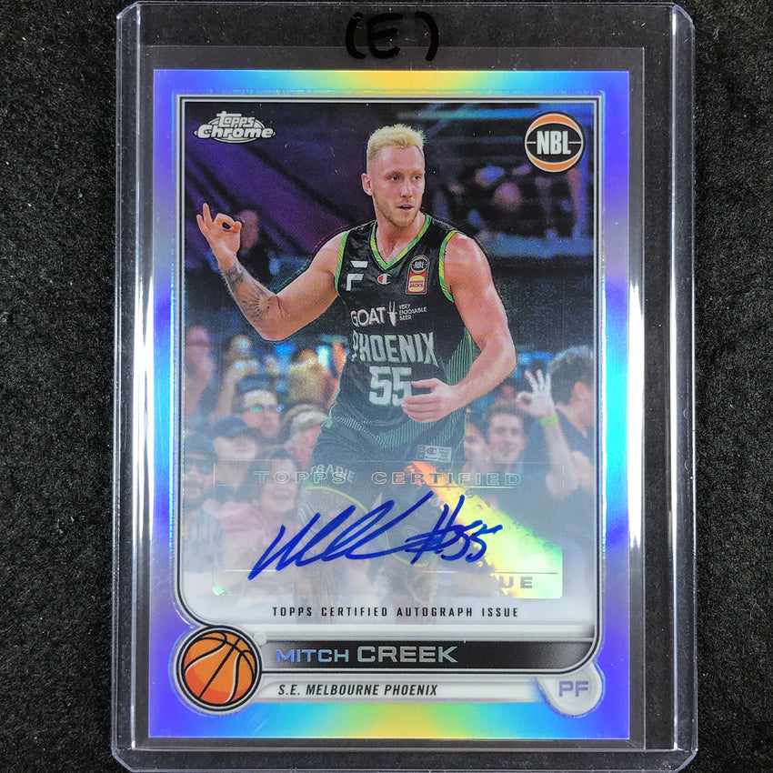 2022-23 Topps Chrome NBL MITCH CREEK Base Refractor Auto #74 (E)