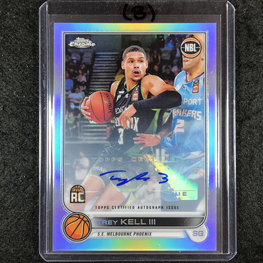2022-23 Topps Chrome NBL TREY KELL III Base Refractor Rookie Auto #75 (B)