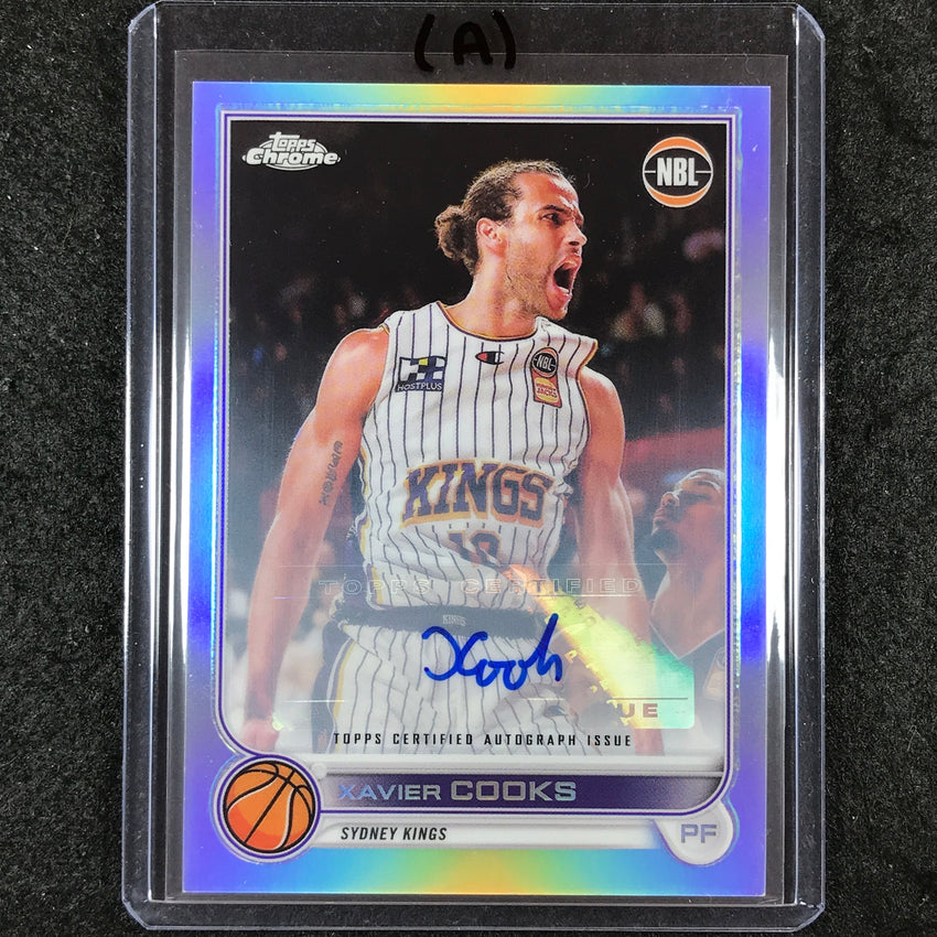 2022-23 Topps Chrome NBL XAVIER COOKS Base Refractor Auto #82 (A)