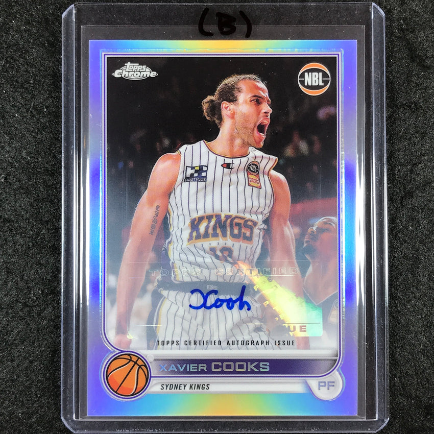 2022-23 Topps Chrome NBL XAVIER COOKS Base Refractor Auto #82 (B)