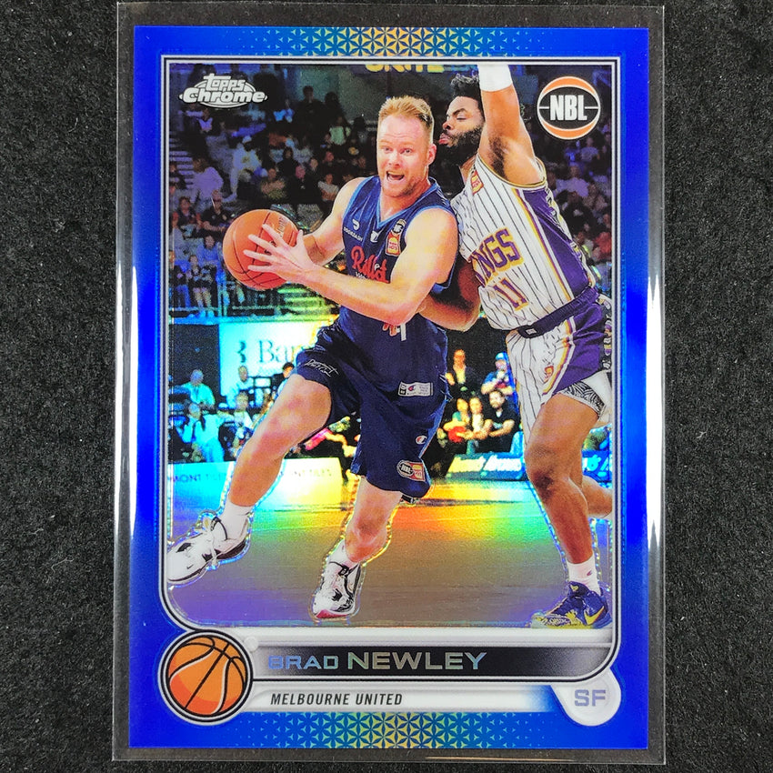 2022-23 Topps Chrome NBL BRAD NEWLEY Blue /75 #47