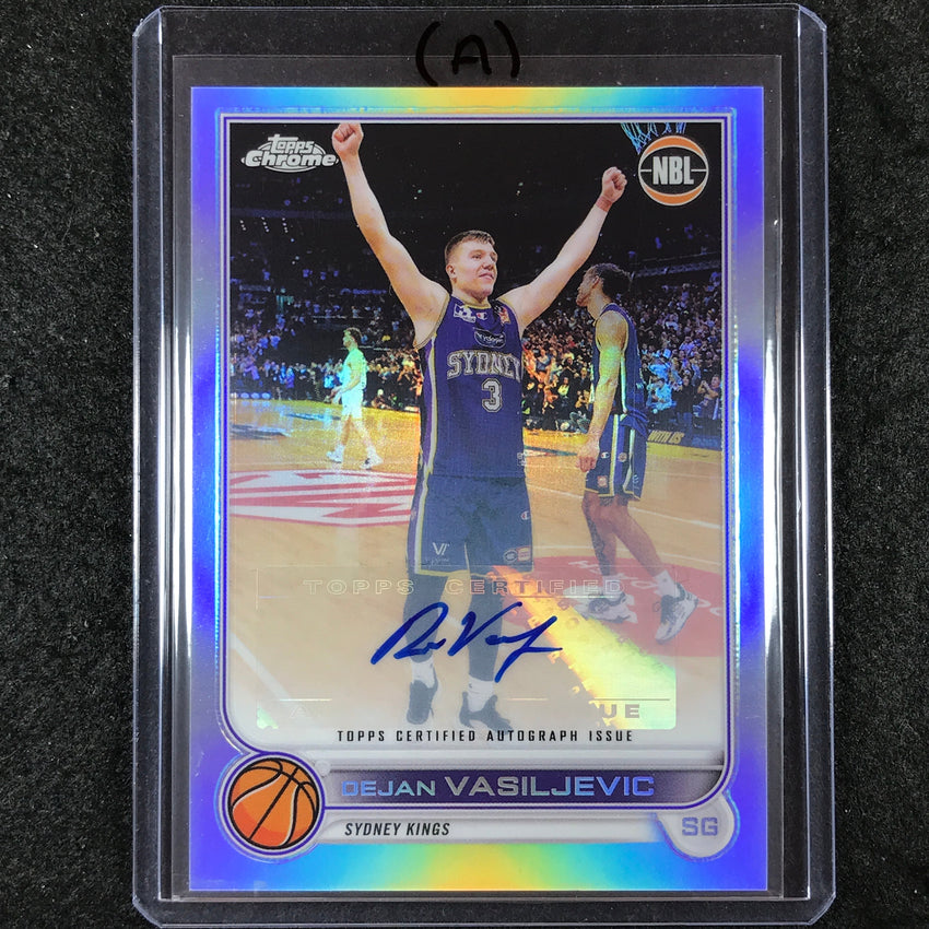 2022-23 Topps Chrome NBL DEJAN VASILJEVIC Base Refractor Auto #84 (A)