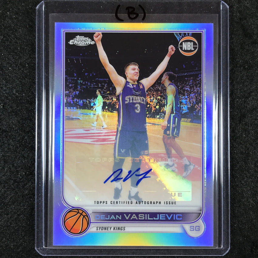 2022-23 Topps Chrome NBL DEJAN VASILJEVIC Base Refractor Auto #84 (B)