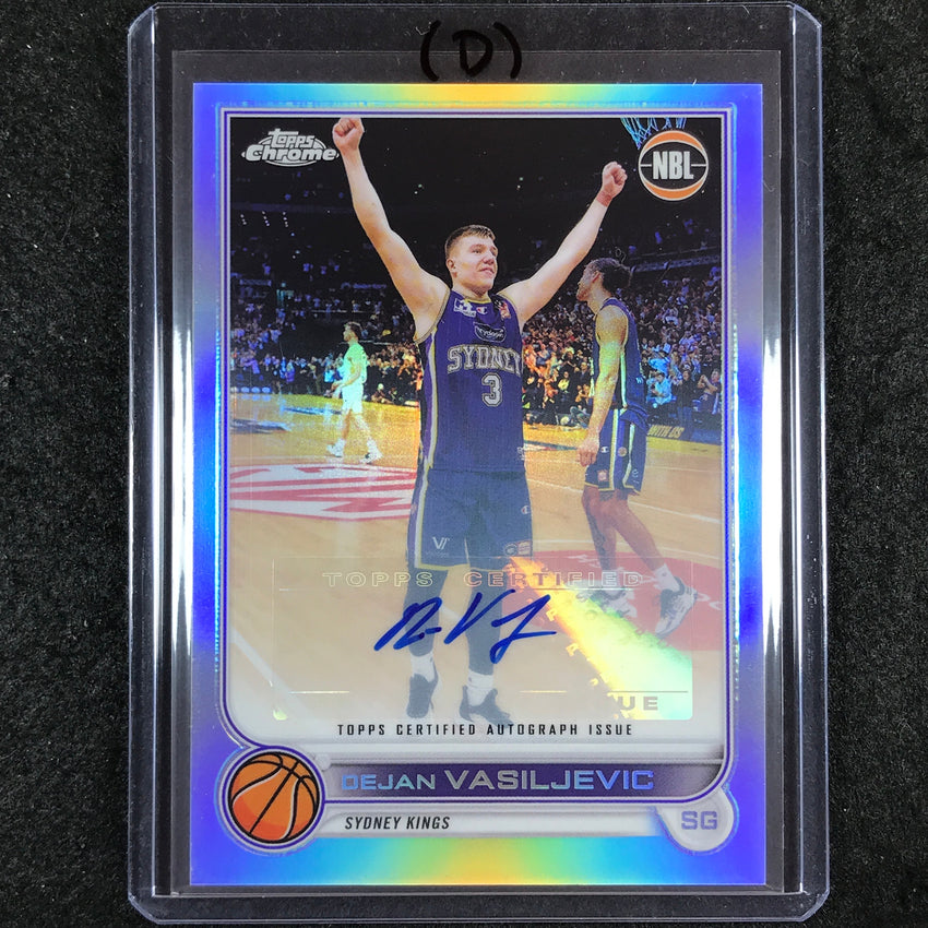 2022-23 Topps Chrome NBL DEJAN VASILJEVIC Base Refractor Auto #84 (D)