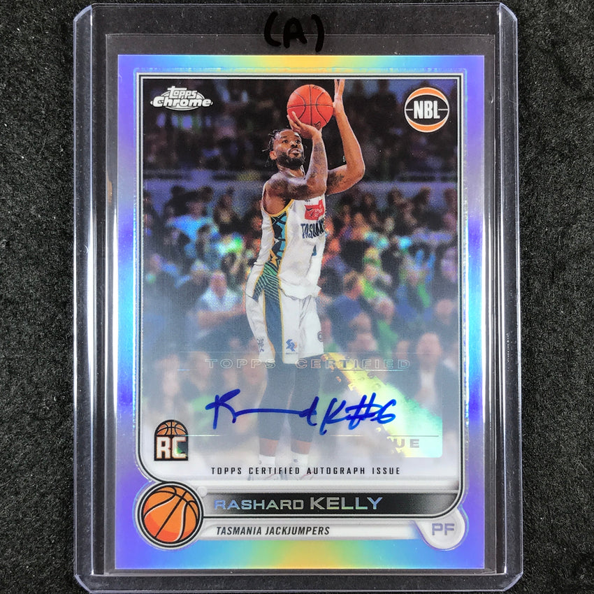 2022-23 Topps Chrome NBL RASHARD KELLY Base Refractor Rookie Auto #91 (A)