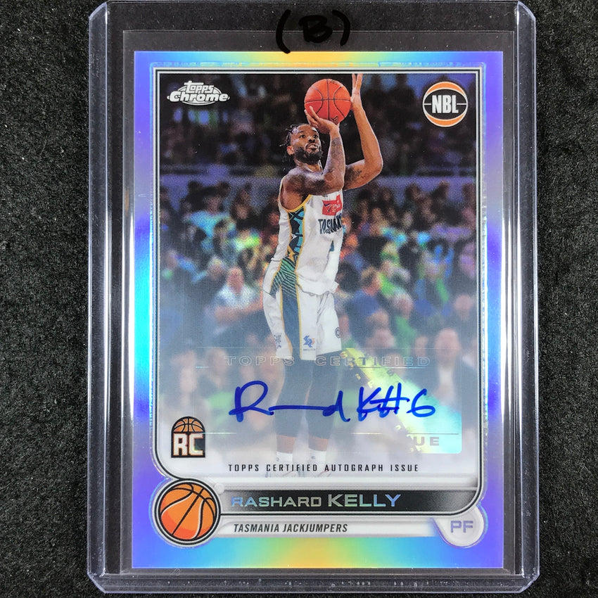 2022-23 Topps Chrome NBL RASHARD KELLY Base Refractor Rookie Auto #91 (B)