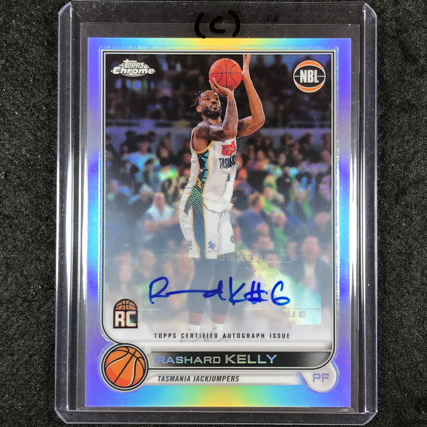 2022-23 Topps Chrome NBL RASHARD KELLY Base Refractor Rookie Auto #91 (C)