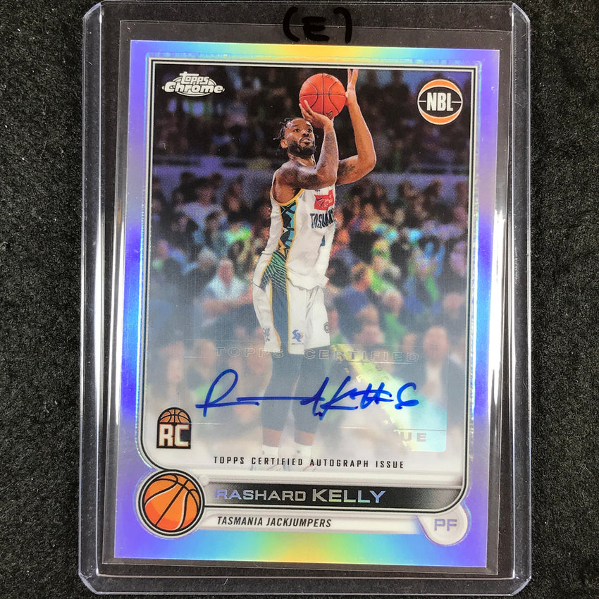 2022-23 Topps Chrome NBL RASHARD KELLY Base Refractor Rookie Auto #91 (E)