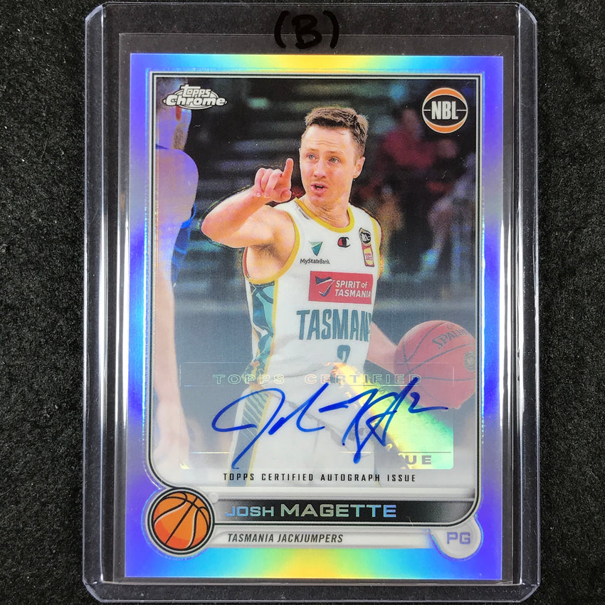 2022-23 Topps Chrome NBL JOSH MAGETTE Base Refractor Auto #94 (B)