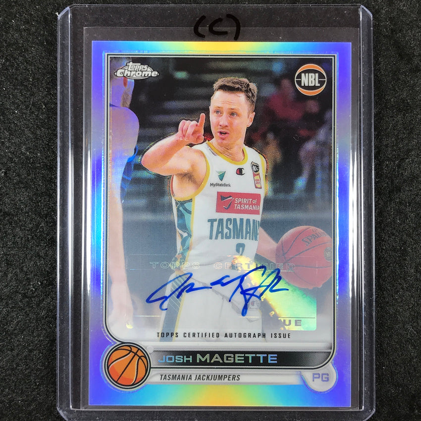 2022-23 Topps Chrome NBL JOSH MAGETTE Base Refractor Auto #94 (C)