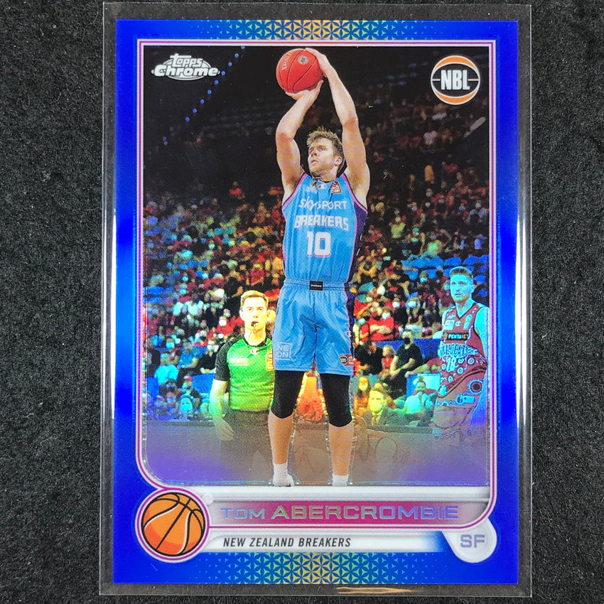 2022-23 Topps Chrome NBL TOM ABERCROMBIE Blue /75 #52