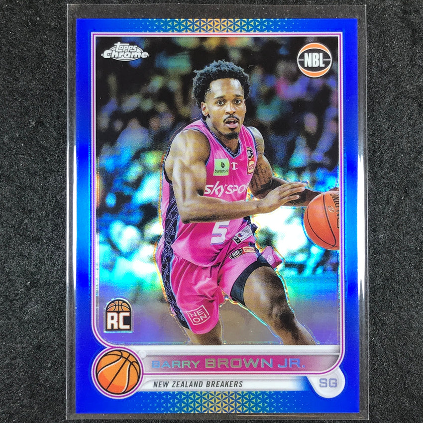 2022-23 Topps Chrome NBL BARRY BROWN JR. Rookie Blue /75 #55