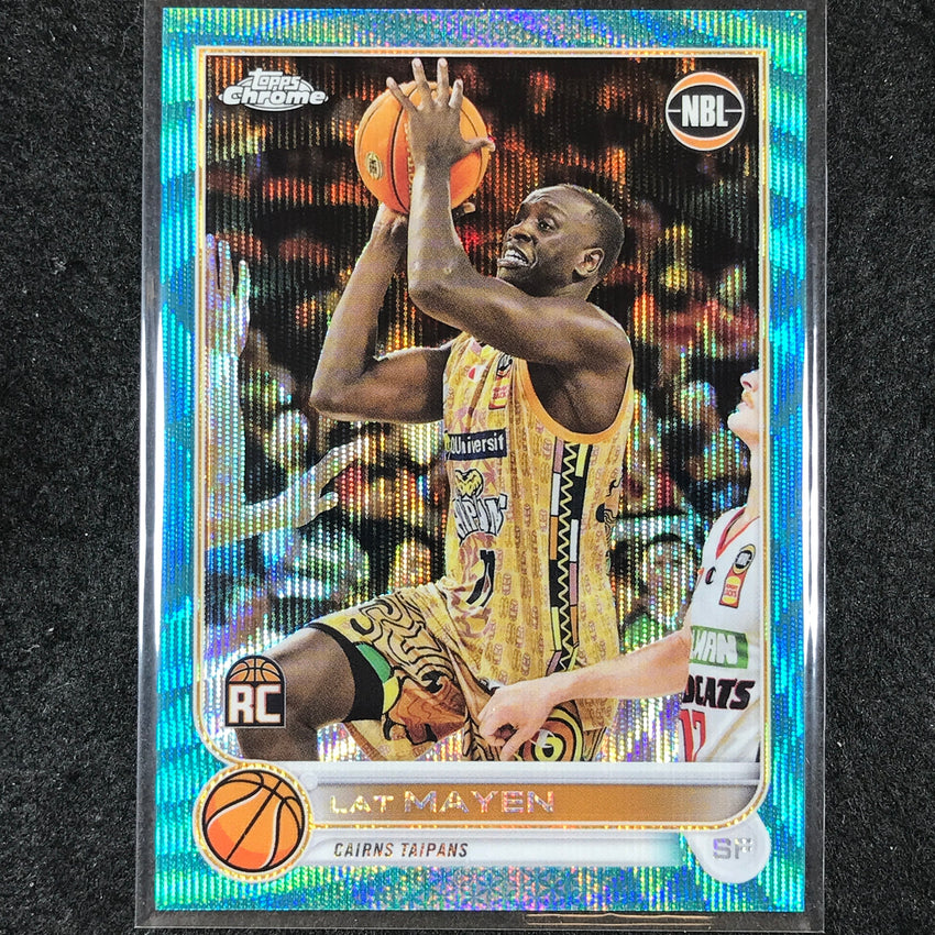 2022-23 Topps Chrome NBL LAT MAYEN Rookie Aqua Wave /199 #27
