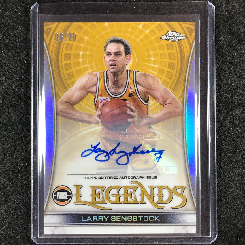 2022-23 Topps Chrome NBL LARRY SENGSTOCK Legends Auto Refractor 6/99