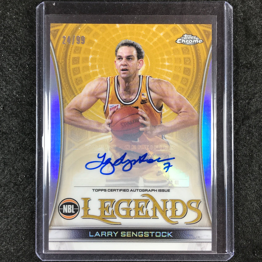 2022-23 Topps Chrome NBL LARRY SENGSTOCK Legends Auto Refractor 24/99