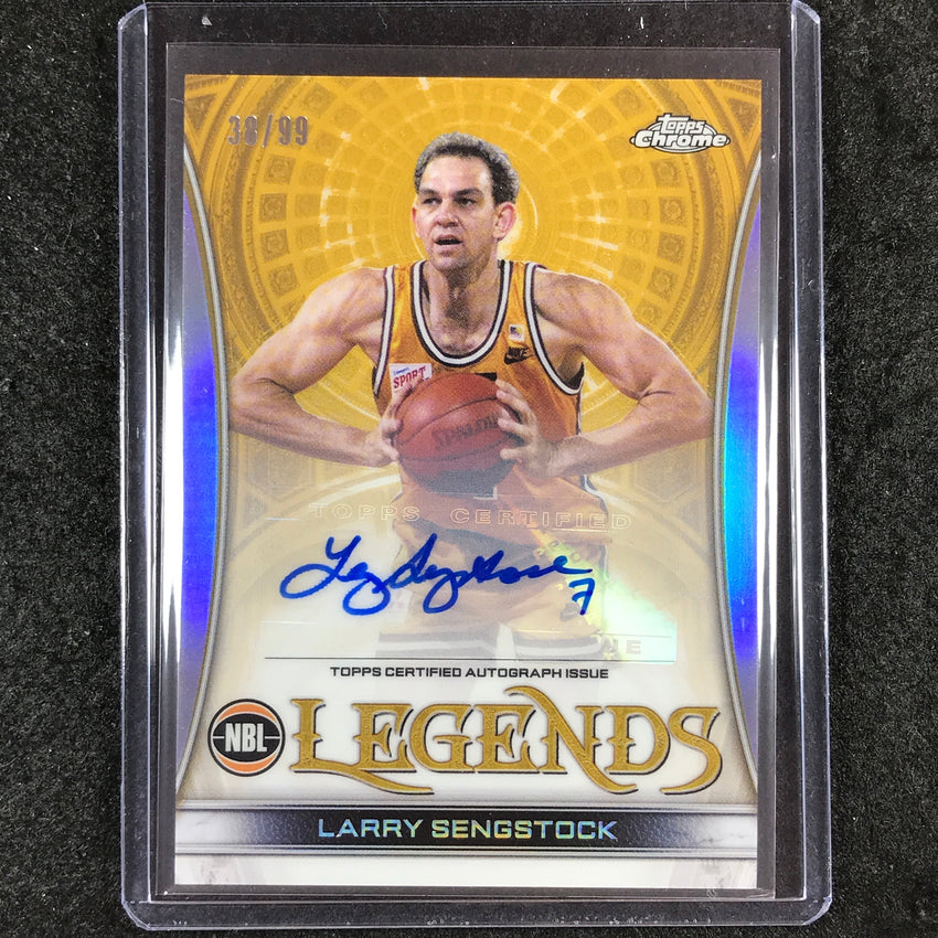 2022-23 Topps Chrome NBL LARRY SENGSTOCK Legends Auto Refractor 38/99