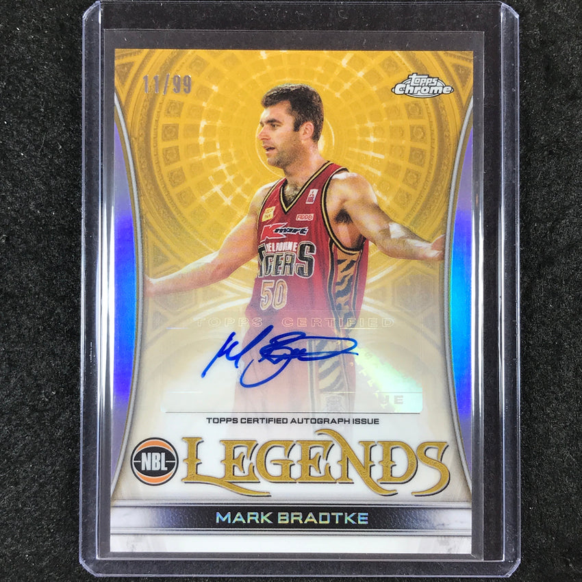 2022-23 Topps Chrome NBL MARK BRADTKE Legends Auto Refractor 11/99