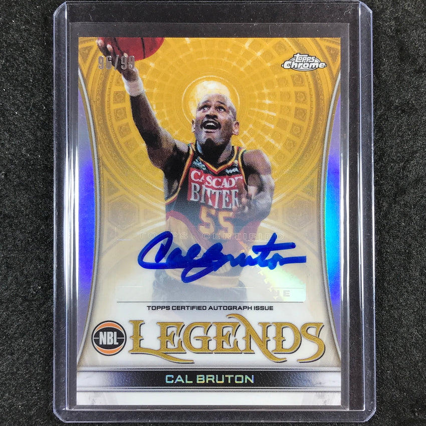 2022-23 Topps Chrome NBL CAL BRUTON Legends Auto Refractor 96/99