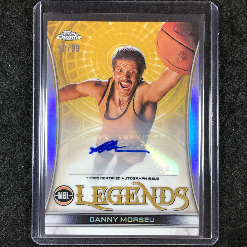 2022-23 Topps Chrome NBL DANNY MORSEU Legends Auto Refractor 58/99
