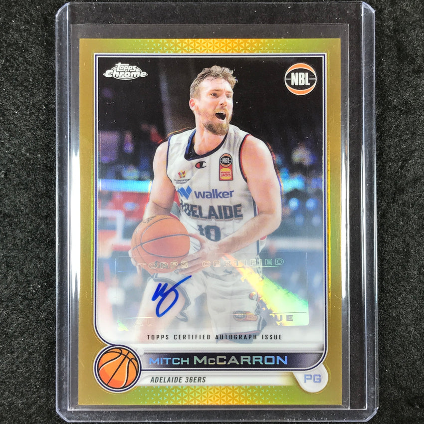 2022-23 Topps Chrome NBL MITCH MCCARRON Autographs Gold 12/50