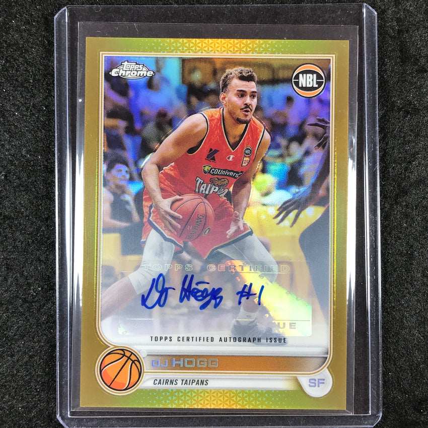 2022-23 Topps Chrome NBL DJ HOGG Autographs Gold 40/50
