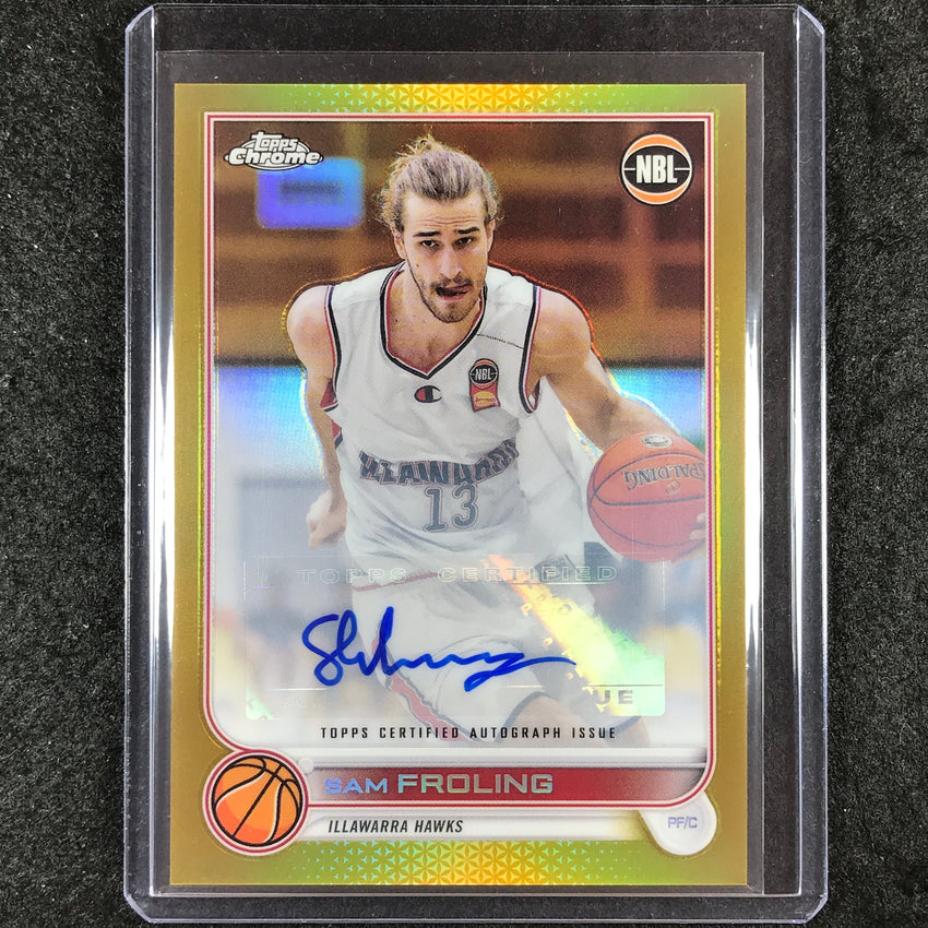 2022-23 Topps Chrome NBL SAM FROLING Autographs Gold 24/50