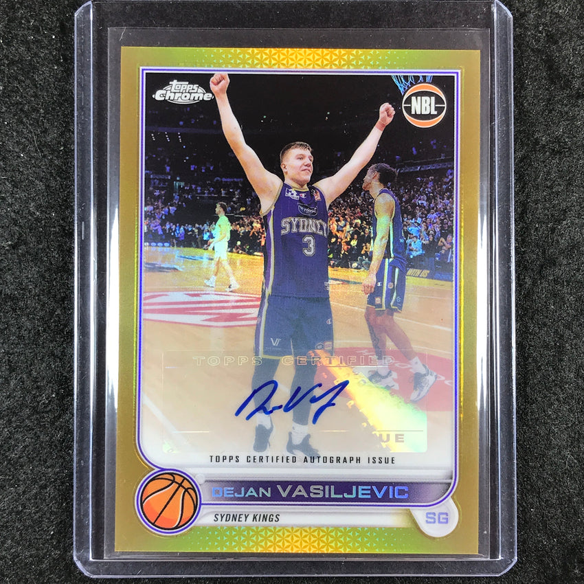 2022-23 Topps Chrome NBL DEJAN VASILJEVIC Autographs Gold 13/50