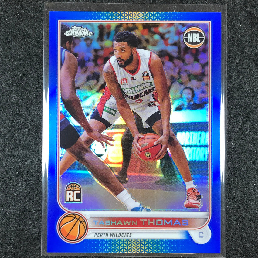 2022-23 Topps Chrome NBL TASHAWN THOMAS Rookie Blue /75 #66