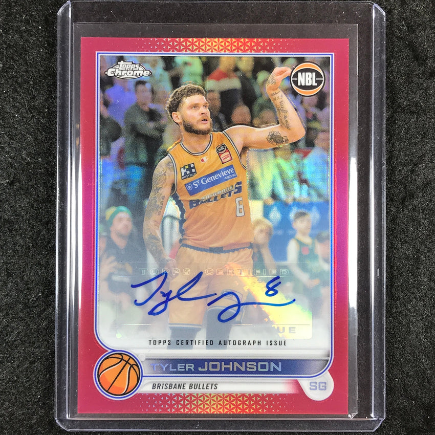 2022-23 Topps Chrome NBL TYLER JOHNSON Autographs Red 5/5