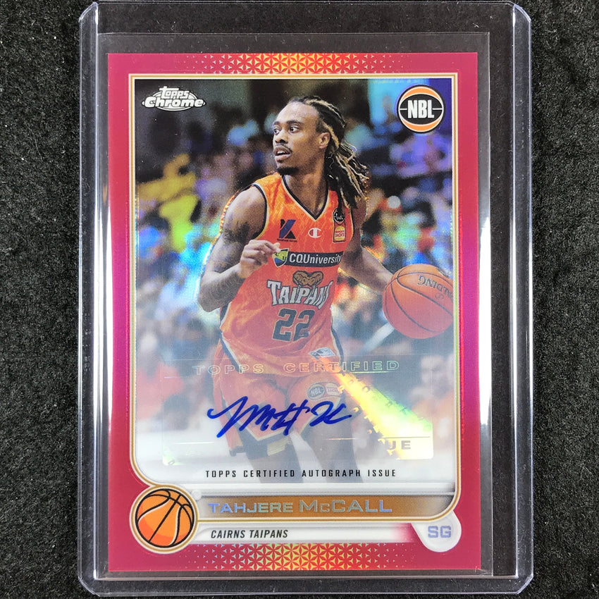 2022-23 Topps Chrome NBL TAHJERE MCCALL Autographs Red 4/5