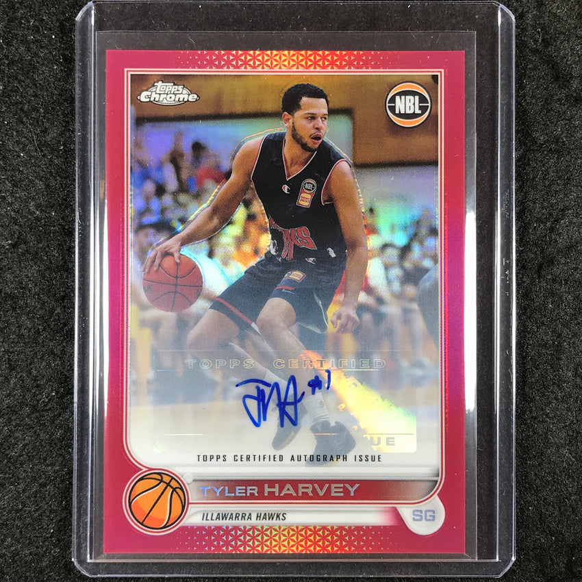 2022-23 Topps Chrome NBL TYLER HARVEY Autographs Red 1/5