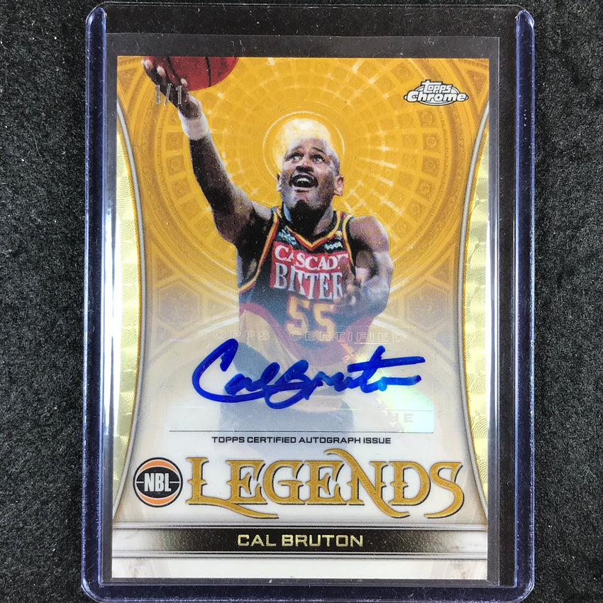 2022-23 Topps Chrome NBL CAL BRUTON Legends Auto Superfractor 1/1