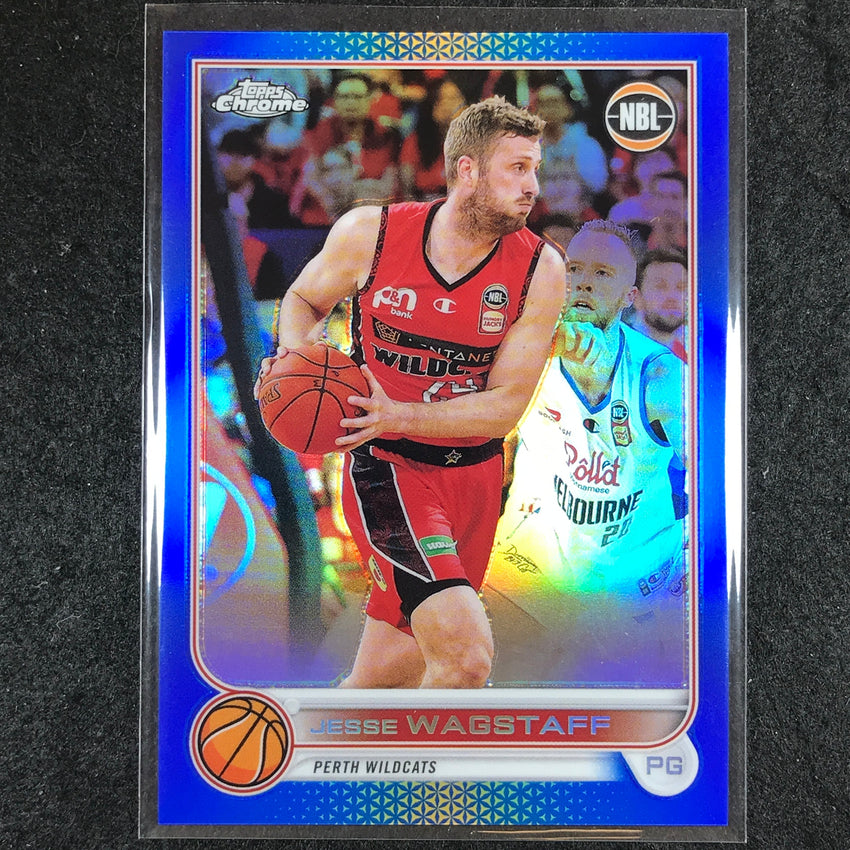 2022-23 Topps Chrome NBL JESSE WAGSTAFF Blue /75 #68