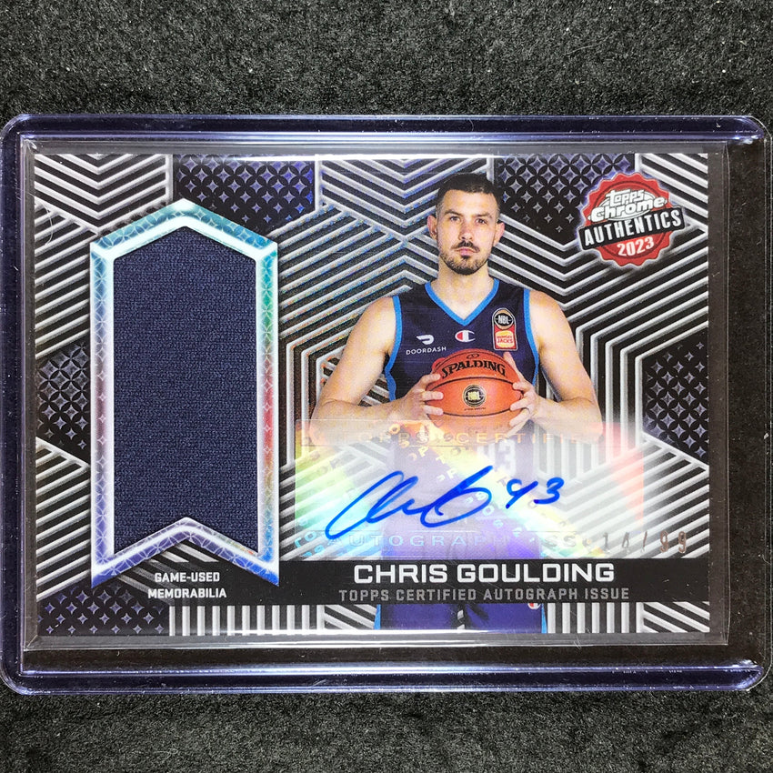 2022-23 Topps Chrome NBL CHRIS GOULDING Authentics Jersey Auto 14/99